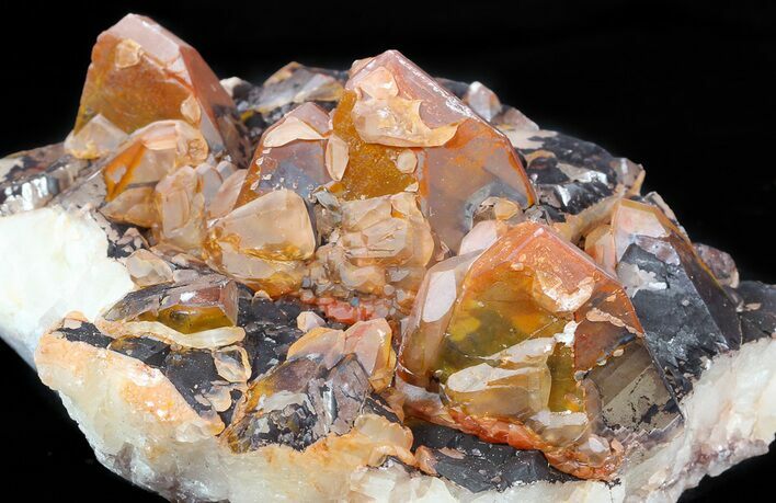 Hematite & Calcite Crystal Cluster - China #50155
